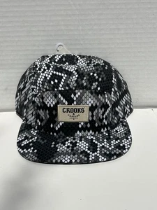 Crooks And Castles Luxury Snakeskin Strapback New Adjustable - Picture 1 of 3