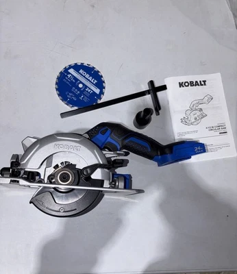Nueva sierra circular Kobalt de 4 1/2 pulgadas herramienta desnuda con accesorios Foto 1 de 4