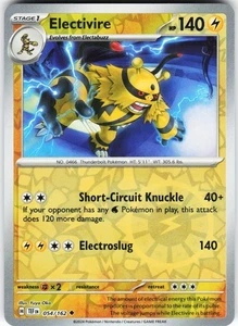 Electivire 054/162 Pokemon SV05: Temporal Forces Reverse Holo Uncommon NM - Picture 1 of 2