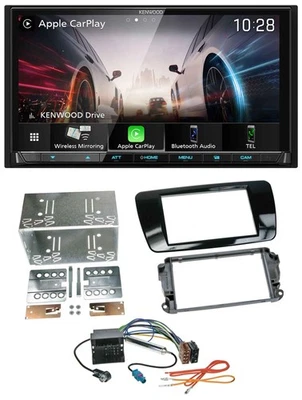 Kenwood MP3 2DIN USB DAB Bluetooth Autoradio für Seat Ibiza ab 08 Klavierlack-sc - Bild 1 von 4