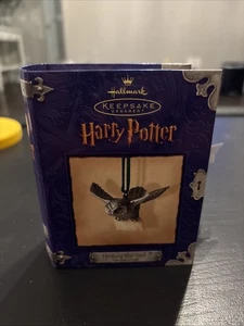VTG Harry Potter Hallmark Keepsake Christmas Ornament Pewter Hedwig the Owl 2000 - Picture 1 of 4