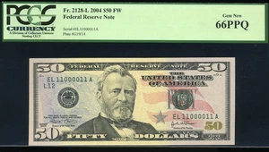 2004 $50 FRN EL11000011A P.C.G.S #66PPQ - Picture 1 of 3