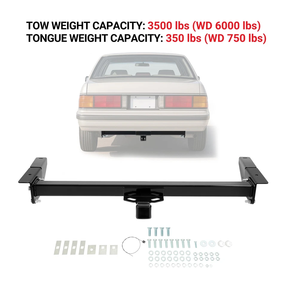 2" Trailer Tow Hitch For Ford LTD Crown Victoria Lincoln Town Car Marquis 79-11 Foto 1 de 4