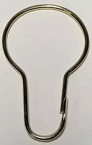 Pair - 2 1/2" Brass or Nickel Golf Bag Towel Hook Ring Key Clip Chain Steel wire - Picture 1 of 11
