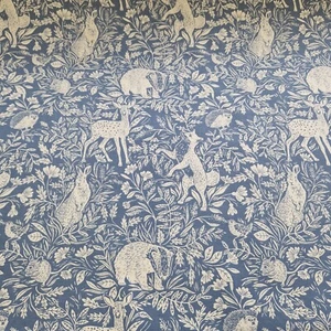 Vorhangstoff-Country Life Denim blau Baumwolle Canvas Kissen Handwerk Material - Bild 1 von 11