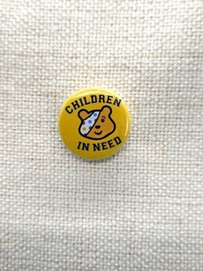 Pudsey Bear Badge, Pin Button Badge Kids School Badge 25 mm Diameter Pudsey The - Picture 1 of 1
