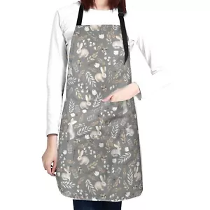 Bunny Apron Easter Rabbit Egg Apron for Women Men Adjustable With 2 Pockets f... - Picture 1 of 9