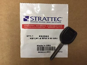OEM Genuine STRATTEC Mitsubishi Transponder Chip Key MN141060 / 692562 FREE SHIP - Foto 1 di 2
