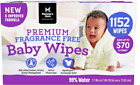 Member's Mark Premium Fragrance-Free Baby Wipes [1152 ct.]