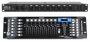 Chauvet Data Stream 8 DMX Splitter To Distribute+Boost Signals+DMX Controller - Picture 1 of 11