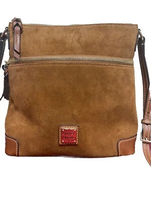 Dooney & Bourke Suede Letter Carrier Bag - Image 1 of 4