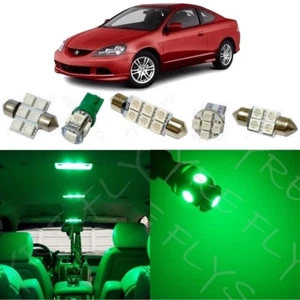 9x Green LED Interior Lights Package Kit for 2002-2006 Acura RSX +Tool AR1G - Picture 1 of 7