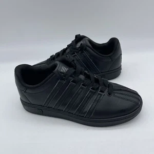 K-Swiss Preschool Classic VN Shoes Youth Size 2 53343-001-M Black/Black Sneakers - Picture 1 of 10