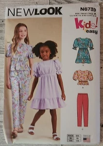 New Look N6739 Children's and Girl's Dress, Top and Pants ~ Size 3 - 14 - Picture 1 of 3
