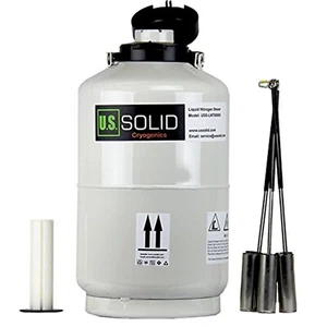 Compact 10L Liquid Nitrogen Tank with 6 Canisters - Ultimate Cryogenic Solution - Picture 1 of 9