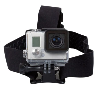 Rollei Kopfband für Actioncam schwarz Headstrap für GoPro Hero Kopfhalterung