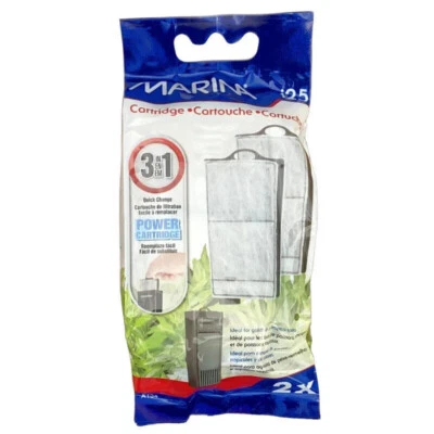 ✨ Marina 🐟 I25 Power Cartridge Replacement Aquarium Filter Media 2 pk A134 🆕