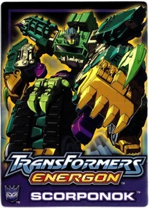 Transformers Energon Scorponok Stats Trading Card Hasbro 2004 - Picture 1 of 2