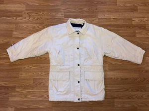 London Fog Limited Editioninsulated Puffer Jacket Sm Petite Ivory 6 Pocket Coat - Picture 1 of 8