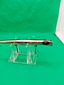 Old Vintage fishing lure Multi-colored wooden pencil plug for walleye fishing. - Picture 1 of 5