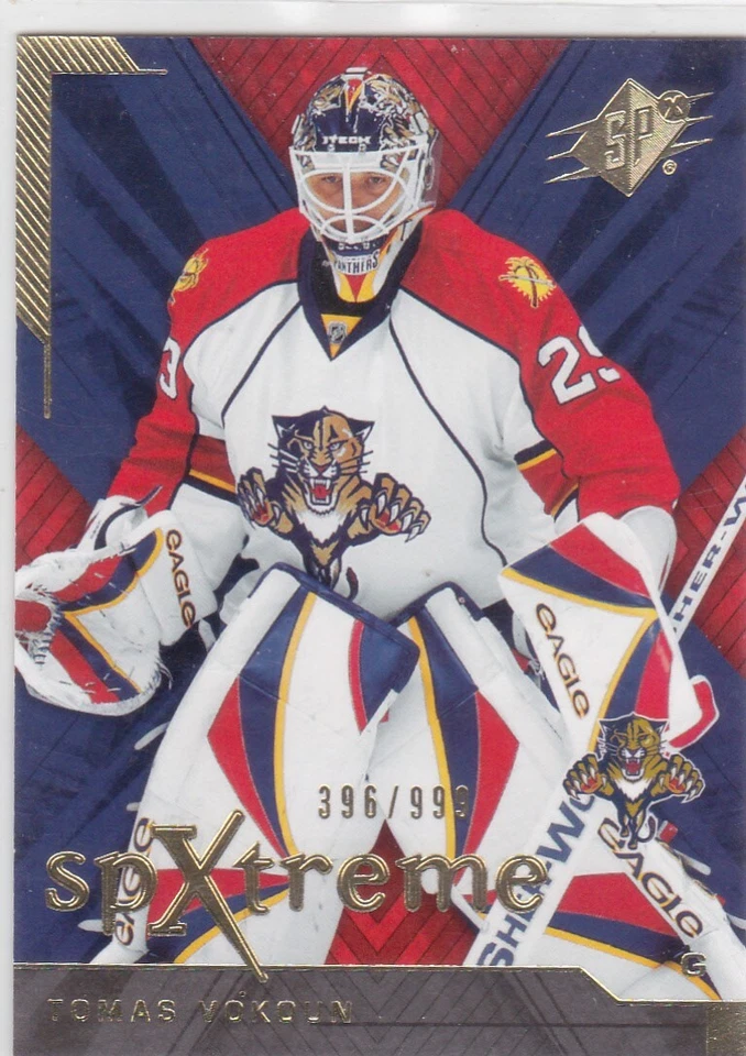 07/08 SPX..TOMAS VOKOUN..SPXTREME../999..CARD # X33..PANTHERS..COMBINED SHIP - Image 1 of 1