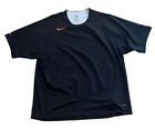 Vtg Nike Men’s Black Total 90 Football Soccer Training Jersey T-Shirt Size XXL