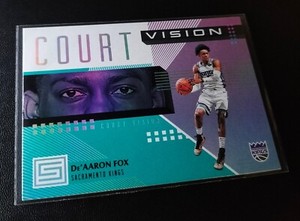 2018-19 Panini Status #4 Short Vision Aqua De'Aaron Fox