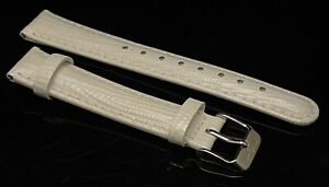 Invicta Ladies Croc Embos NEW White Color Leather 16MM Replacement Straps