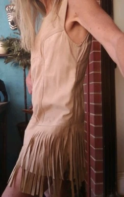 Mini Vestido One Teaspoon "NUEVO DÍA" Gamuza Cabra Talla 10 Foto 1 de 4