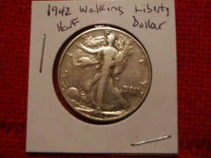1942 Liberty Walking Half Dollar Silver 50c Coin Nice Condition - Picture 1 of 2