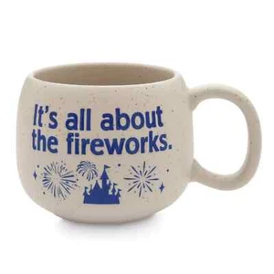Disney Parks Fantasyland Castle all about Fireworks Stoneware 18oz Coffee Mug - Picture 1 of 2