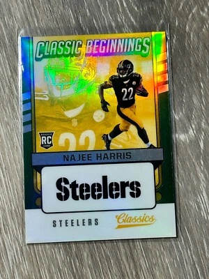 2021 Classics H2 Premium Beginnings Silver #CB-NH Najee Harris  Pitts Steelers - Image 1 of 3