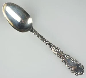 STERLINGSILBER R. WALLACE & SONS TEELÖFFEL um 1900 - WAVERLY MUSTER - 5 3/4" - 20,5 G - Bild 1 von 4