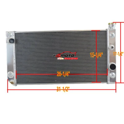 Radiador de aluminio para Chevy Chevrolet S10 1988-1989 GMC S15 Jimmy 1988-1994 4,3 L Foto 1 de 4