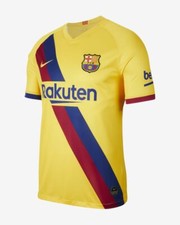 2019/20 Team Barcelona FC Teal Away Yellow Stadium Jersey Soccer X-Large Premier