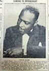1940 newspaper with a photo of COUNT BASIE & early ad for his JAZZ ORCHESTRA
