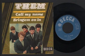 7" THEM CALL MY NAME / BRING 'EM ON IN MADE IN ITALY 1966 UNBOXED DECCA F 12355 - Picture 1 of 1