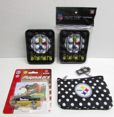 ONE STEELER Pocket Popper Fidget HOT ! & Keyring Coin Purse OR F-150 Truck Model Cover