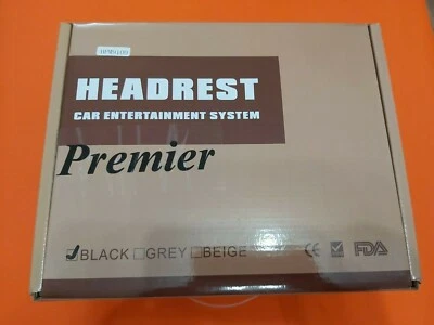 Premier Car Universal 9in Hanging Headrest LCD HD Display Screen Pillow Monitor - Image 1 of 3