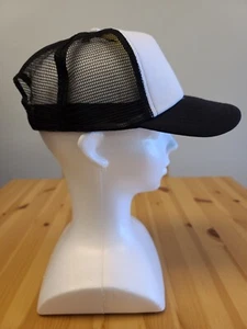 Gorra de béisbol negra lisa de camionero con espalda a presión con visera sombreros en blanco gorras - Imagen 1 de 5