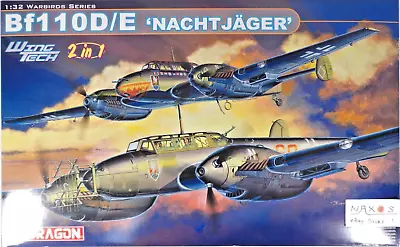 DRAGON MODELS 1:32 Messerschmitt Bf110D/E *Nachtjäger* Wing Tech No.3210 - RARE - Image 1 of 4