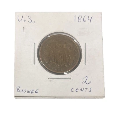 1864 Two Cent Piece, Fine - Image 1 of 2