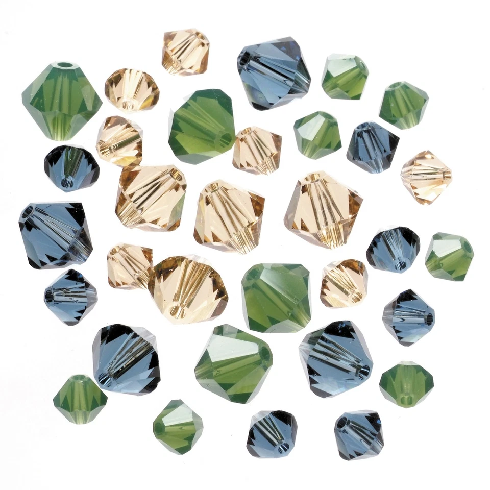 DARICE 0699-BEACH 33 piezas Swarovski cuentas bicónicas 6 mm mezcla de playa Foto 1 de 2