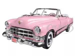 Cadillac 1949 cupé Deville convertible rosa modelo 1/18 por firma de carretera 92308 - Imagen 1 de 6