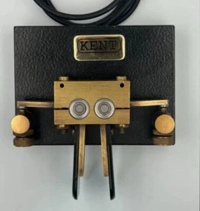 KENT TWIN PADDLE MORSE KEY - Used Working - Picture 1 of 11