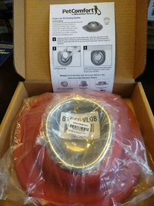 Pet Comfort Bowl & non-skid base 8 oz single Red SL0801RD - NIB - BN y12 - Picture 1 of 2