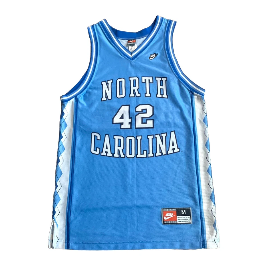 VTG. 90s UNC Tar Heels Original Nike Team Sports Jersey Sz Med. Jerry Stackhouse - Image 1 of 4