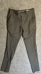 Kenneth Cole Reaction Men's Slim Fit Suit Pants 29x30 In Black - Picture 1 of 6