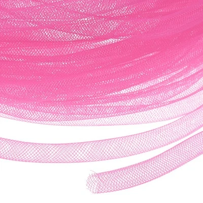 Mesh Tube Ribbon 25 Yards, 10mm Elastic Fabric Ribbons Mesh Tubing for Crafts... - Image 1 of 4