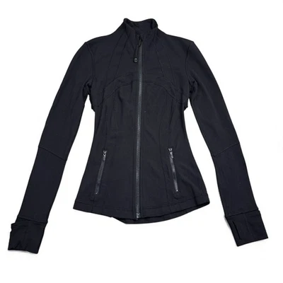 Lululemon Define Luon Jacket Womens Size 0 Black Full Zip Running Yoga - Image 1 of 4